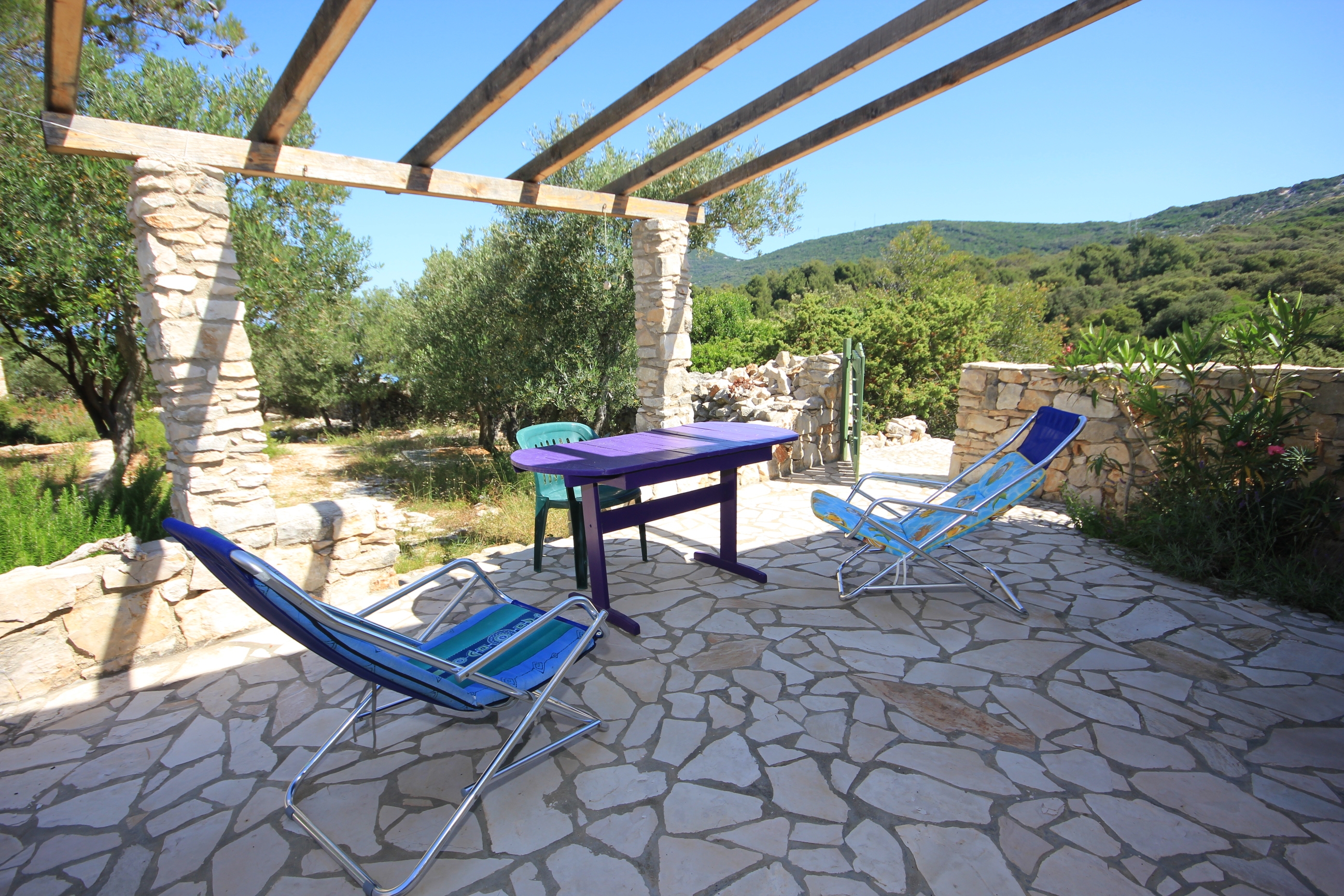 One bedroom house with terrace and sea view Cove Studenčić, Lošinj  K