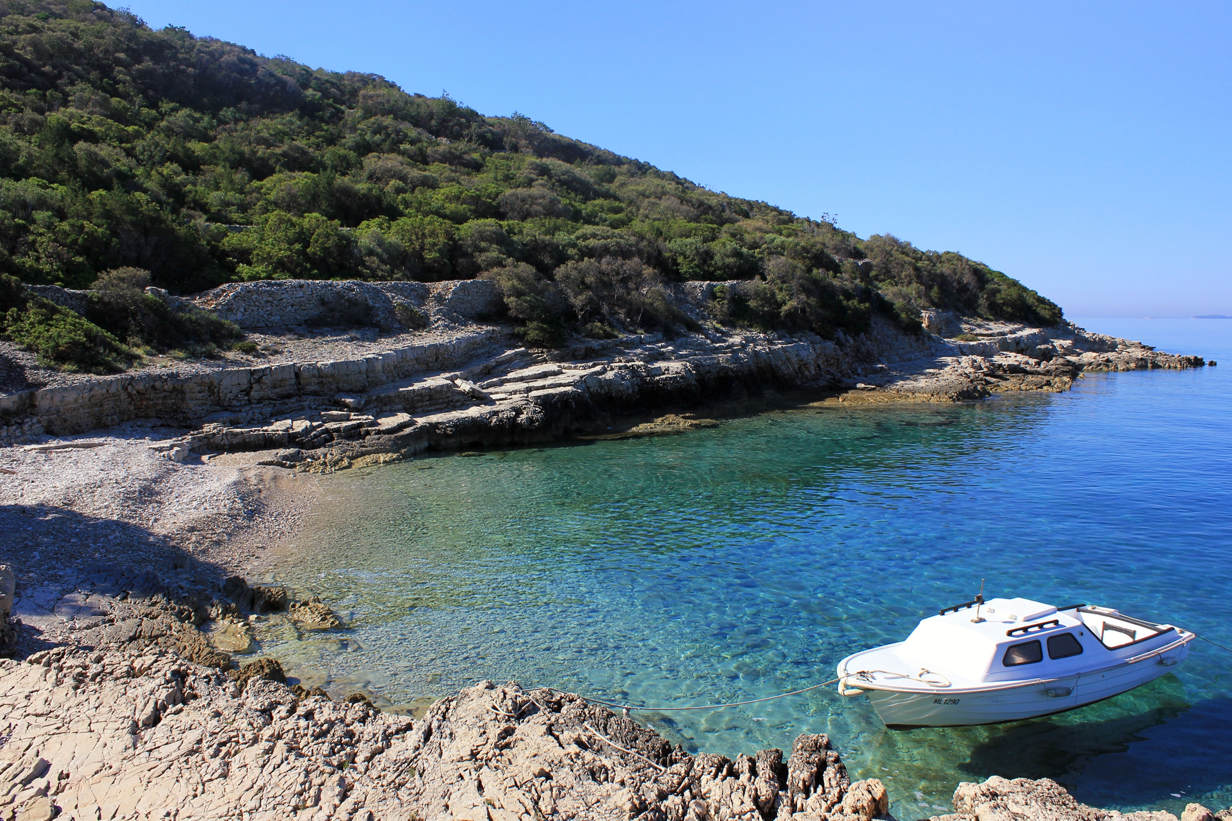 One bedroom house near beach Cove Vinodarska, Lošinj  K