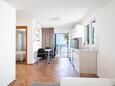 Dining room Petrčane, Dining room in the apartment, air condition available, (pet friendly) and WiFi.