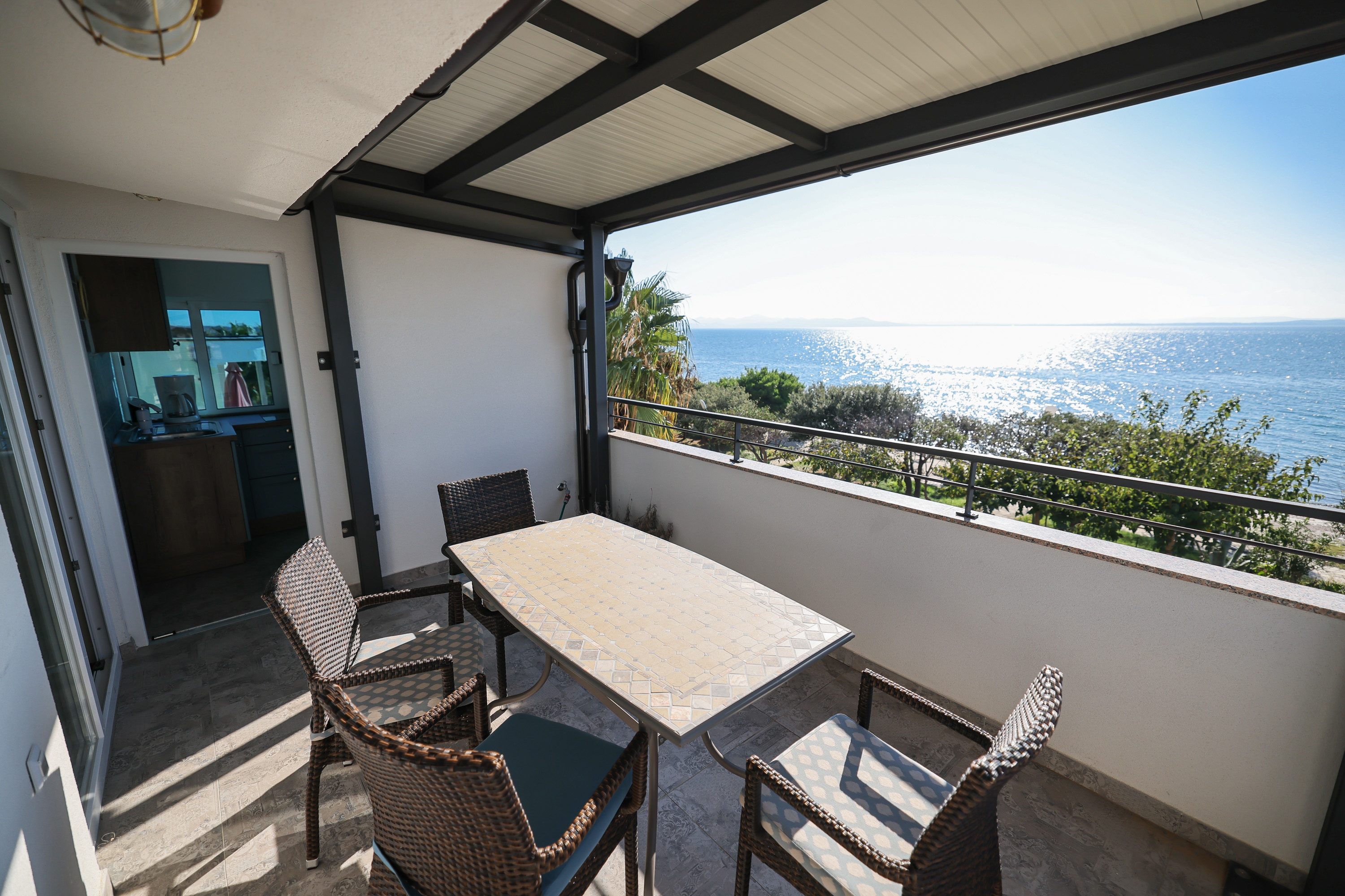 One bedroom apartment near beach Petrčane, Zadar  A-c