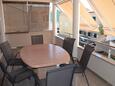 Petrčane, Terasa v ubytování typu apartment, s výhledem na moře a WiFi.