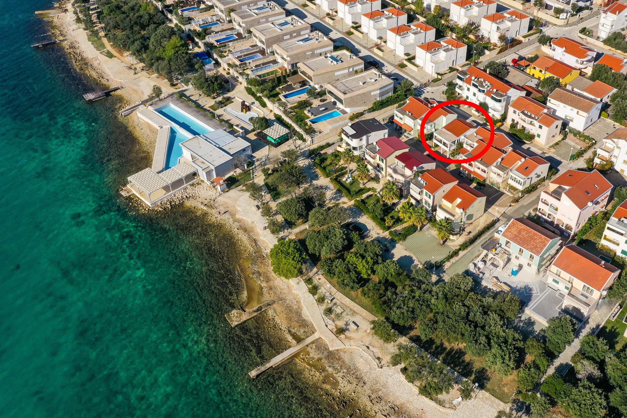 Jednosobni apartman uz plažu Petrčane, Zadar  A-c