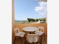 Terrace Pag, Terrace in the room, s pogledom na more i dopusteni kucni ljubimci.