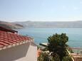 Balkon - Ausblick Metajna, Balkon - Ausblick in folgender Unterkunftsart room, Haustiere erlaubt und WiFi.
