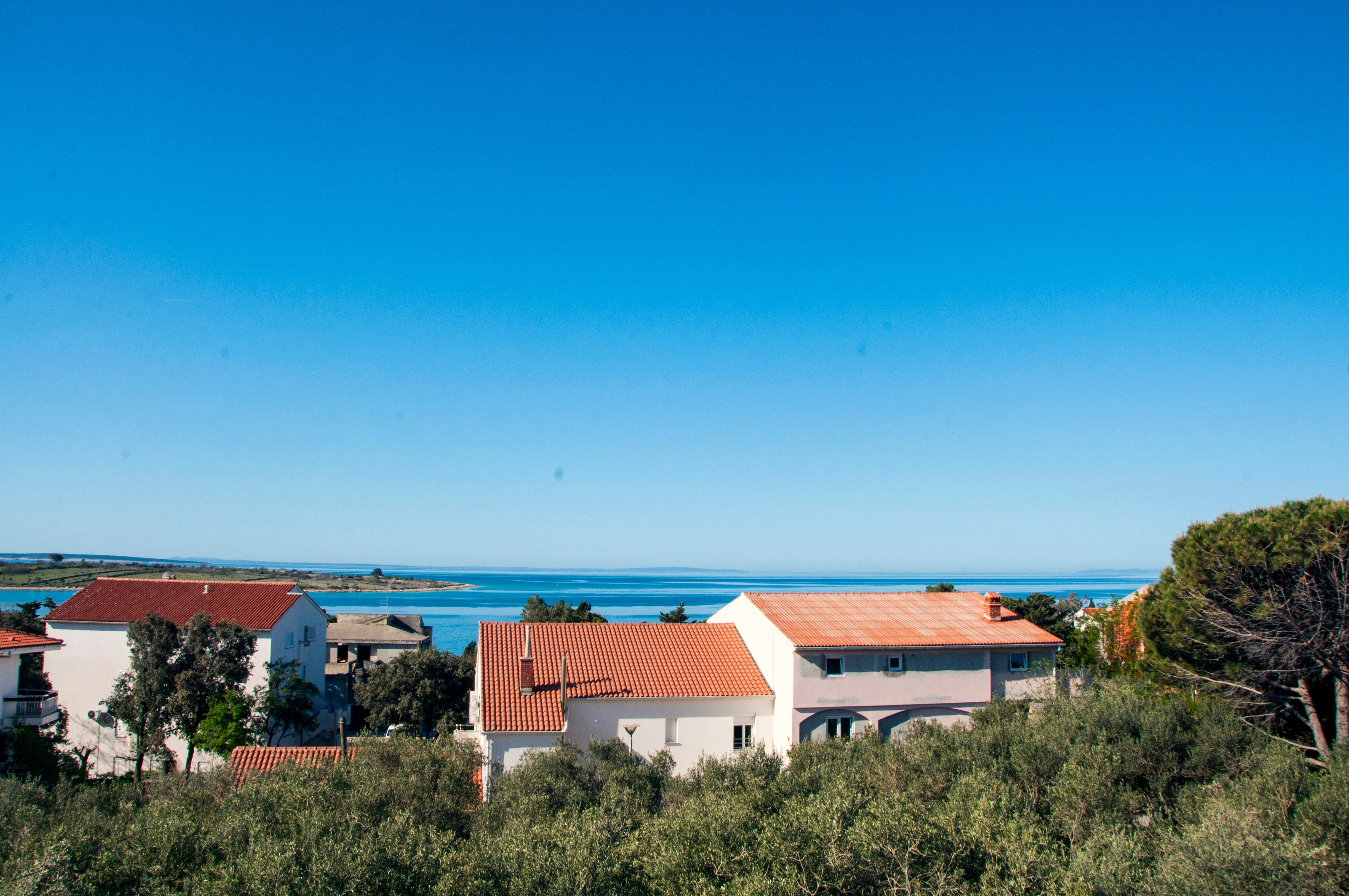 One bedroom apartment with terrace and sea view Novalja, Pag (A-3307-e)