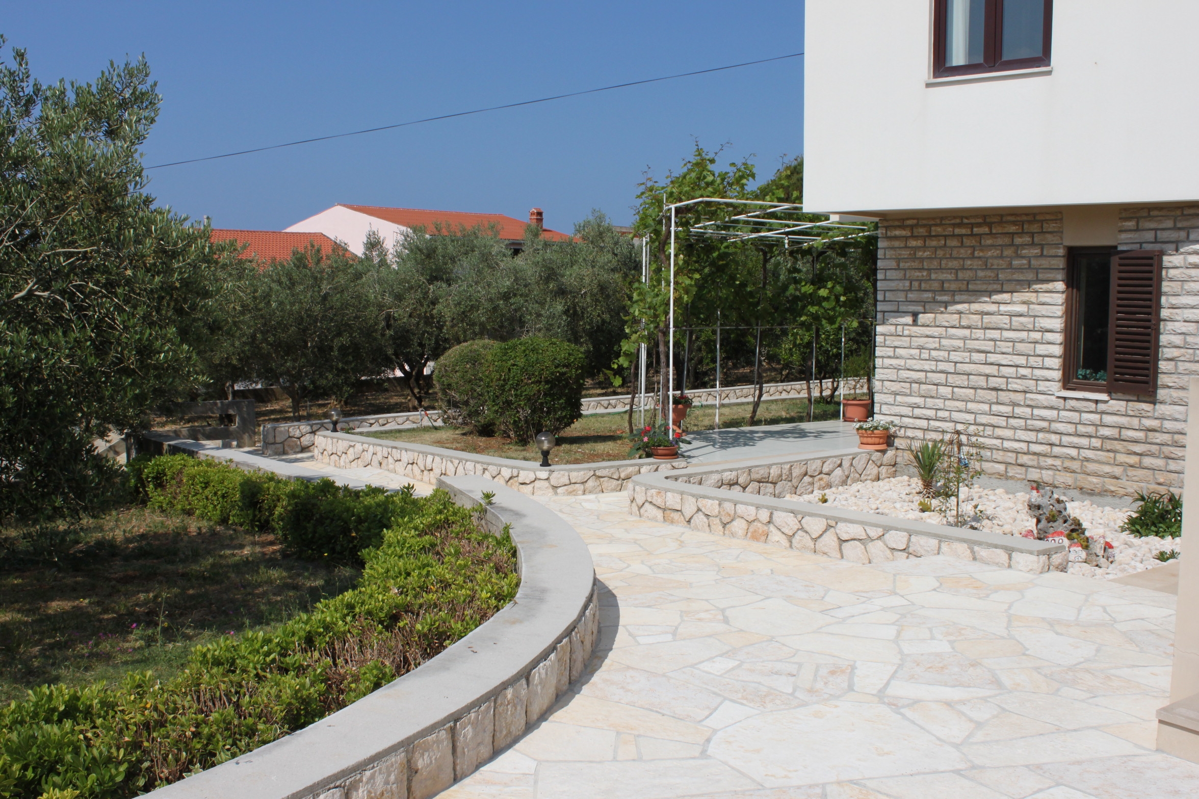 One bedroom apartment with terrace and sea view Novalja, Pag  A-e