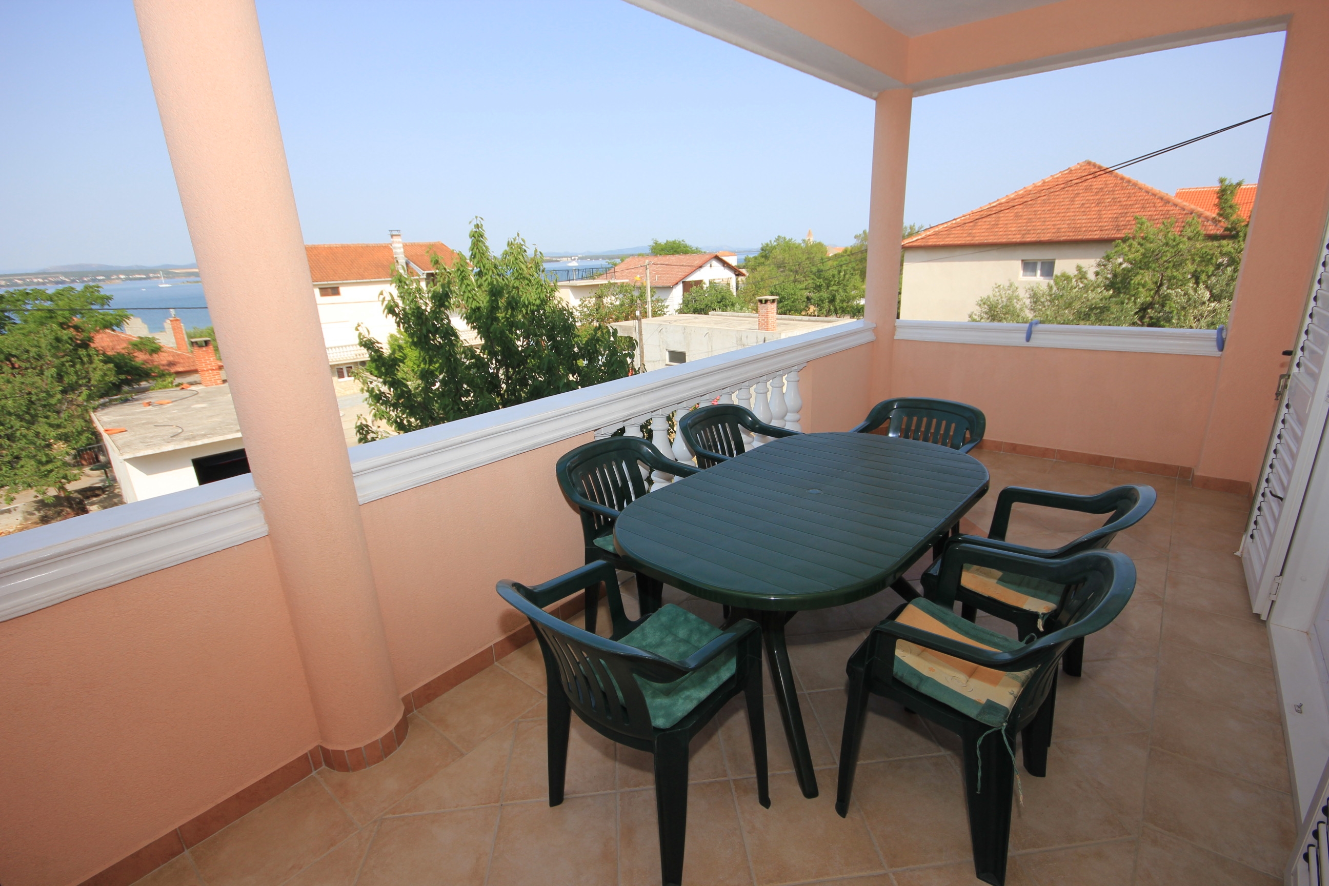 Two bedroom apartment with terrace and sea view Kraj, Pašman  A-a