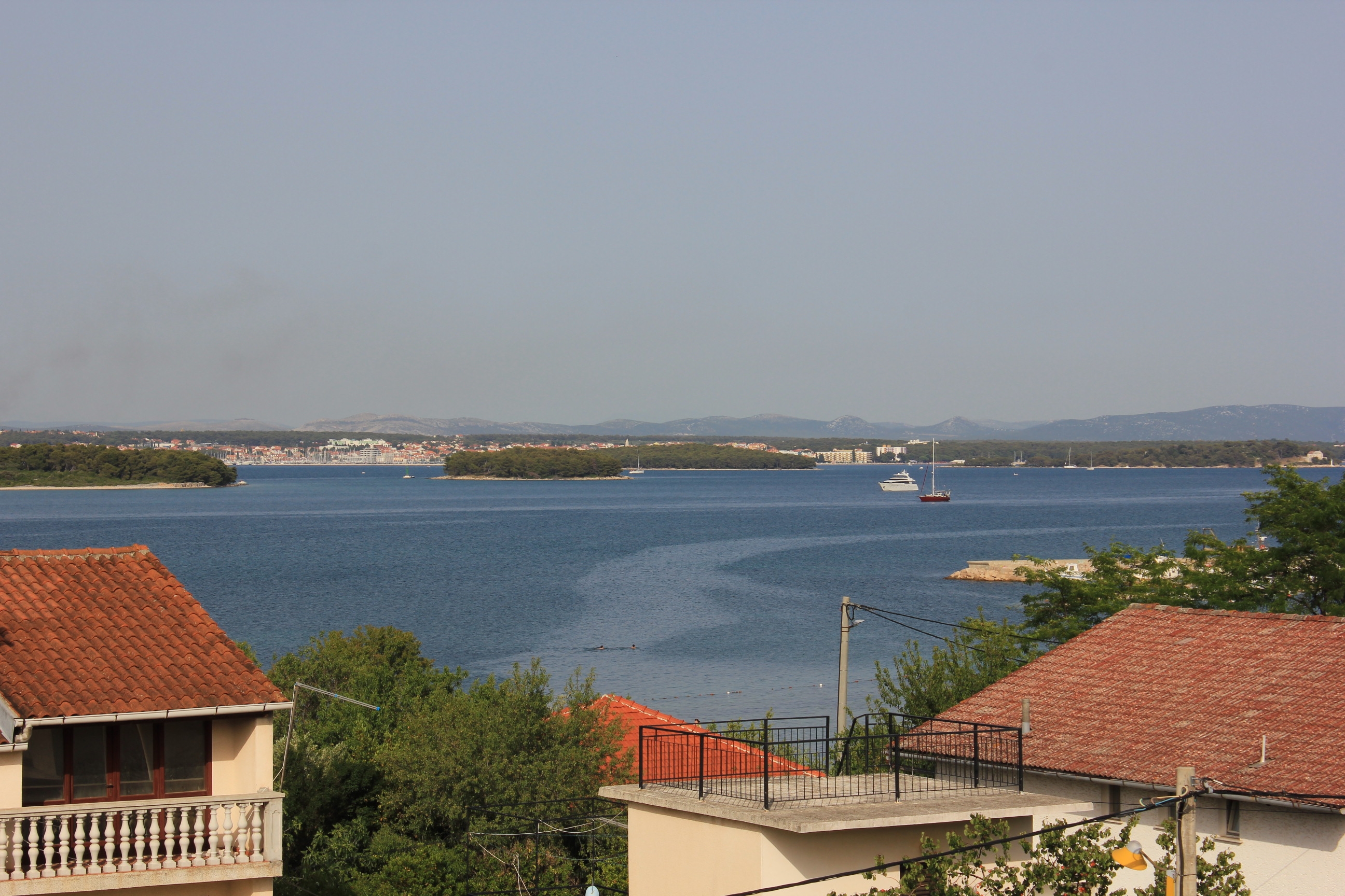 Two bedroom apartment with terrace and sea view Kraj, Pašman  A-c