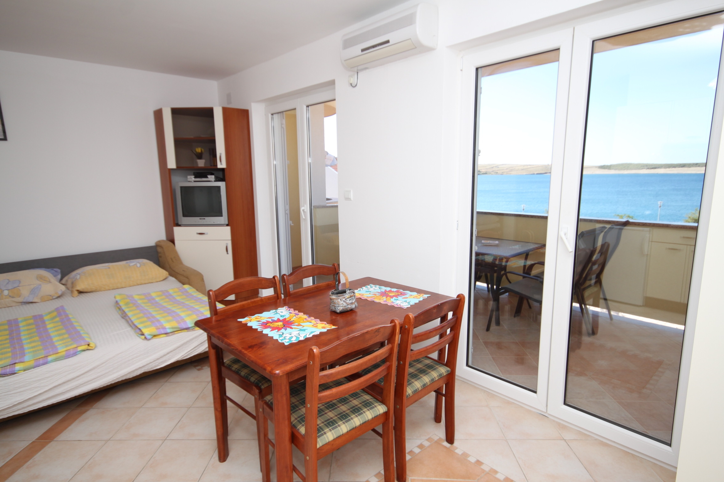 Studio S teraso in pogledom na morje Povljana, Pag  AS-c