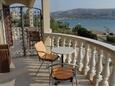 Terrace Pag, Terrace in the room, s pogledom na more, dopusteni kucni ljubimci i WIFI.