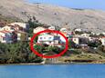 Property Pag, Pag, Property 3319 - Rooms near sea with pebble beach.