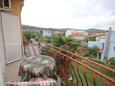 Kraj, Balkon in the apartment, with a sea view, (pet friendly) en WiFi.