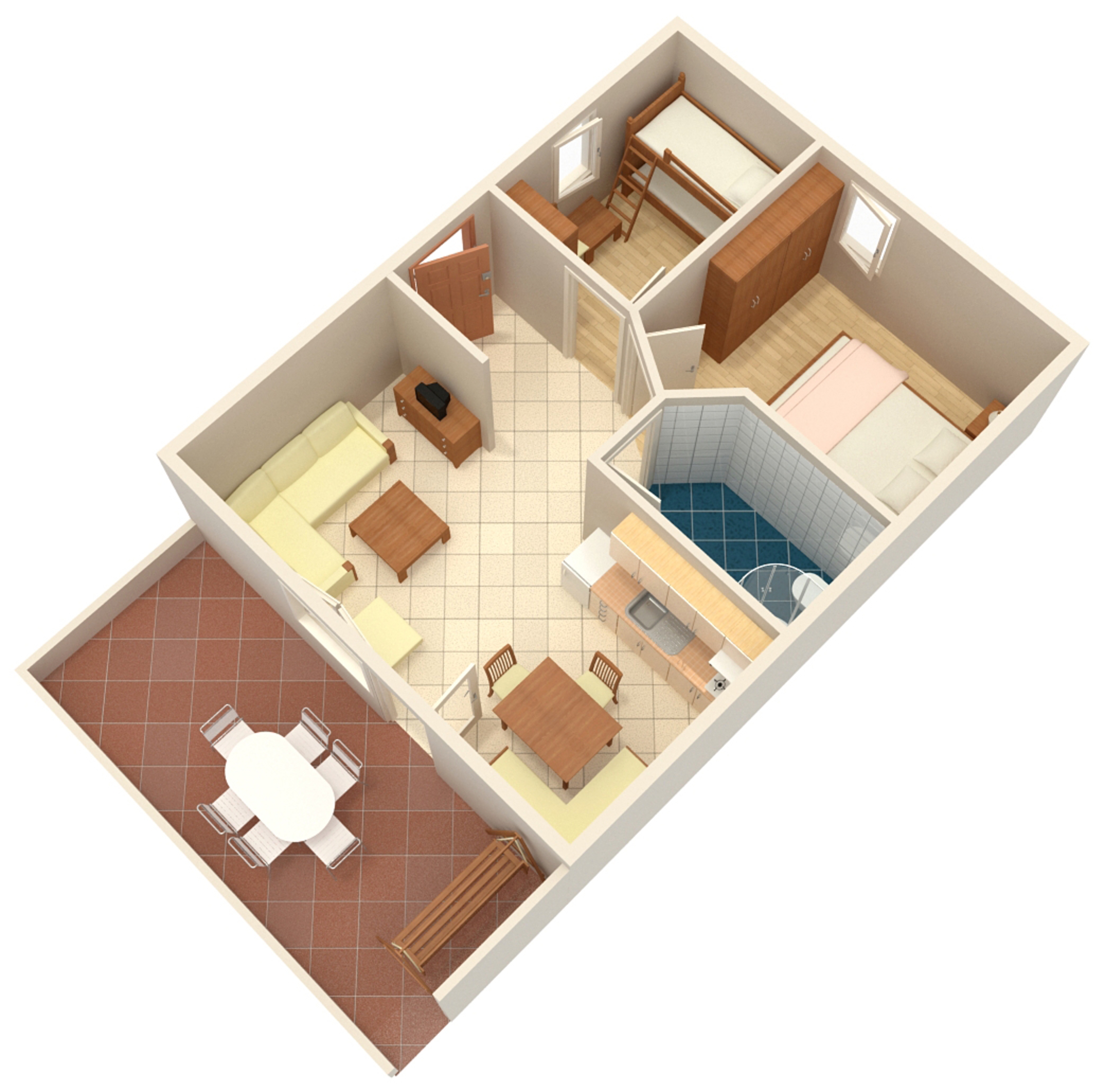Two bedroom apartment near beach Kraj, Pašman  A-a