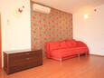 Obývací pokoj Rovinj, Obývací pokoj v ubytování typu apartment, s klimatizací, domácí mazlíčci povoleni a WiFi.