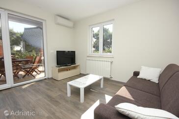 Rovinj, Woonkamer in the apartment, air condition available en WiFi.