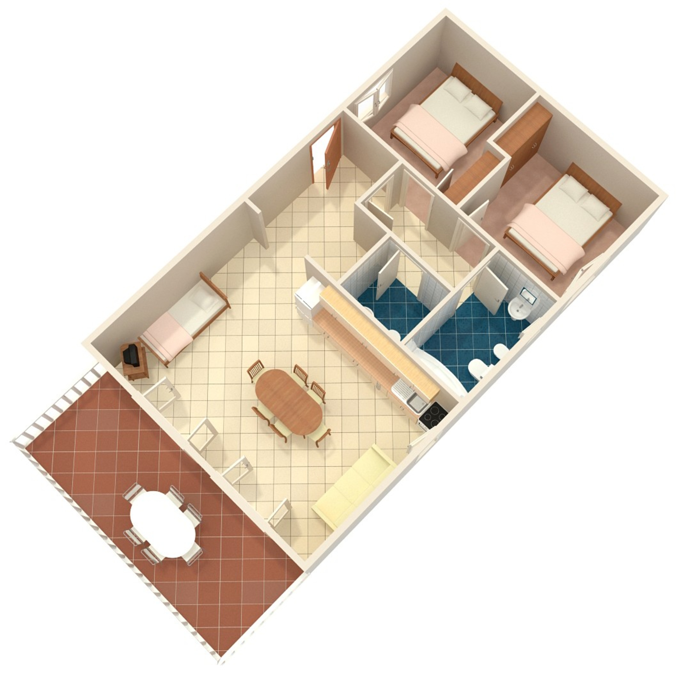 Two bedroom apartment near beach Kali, Ugljan  A-a