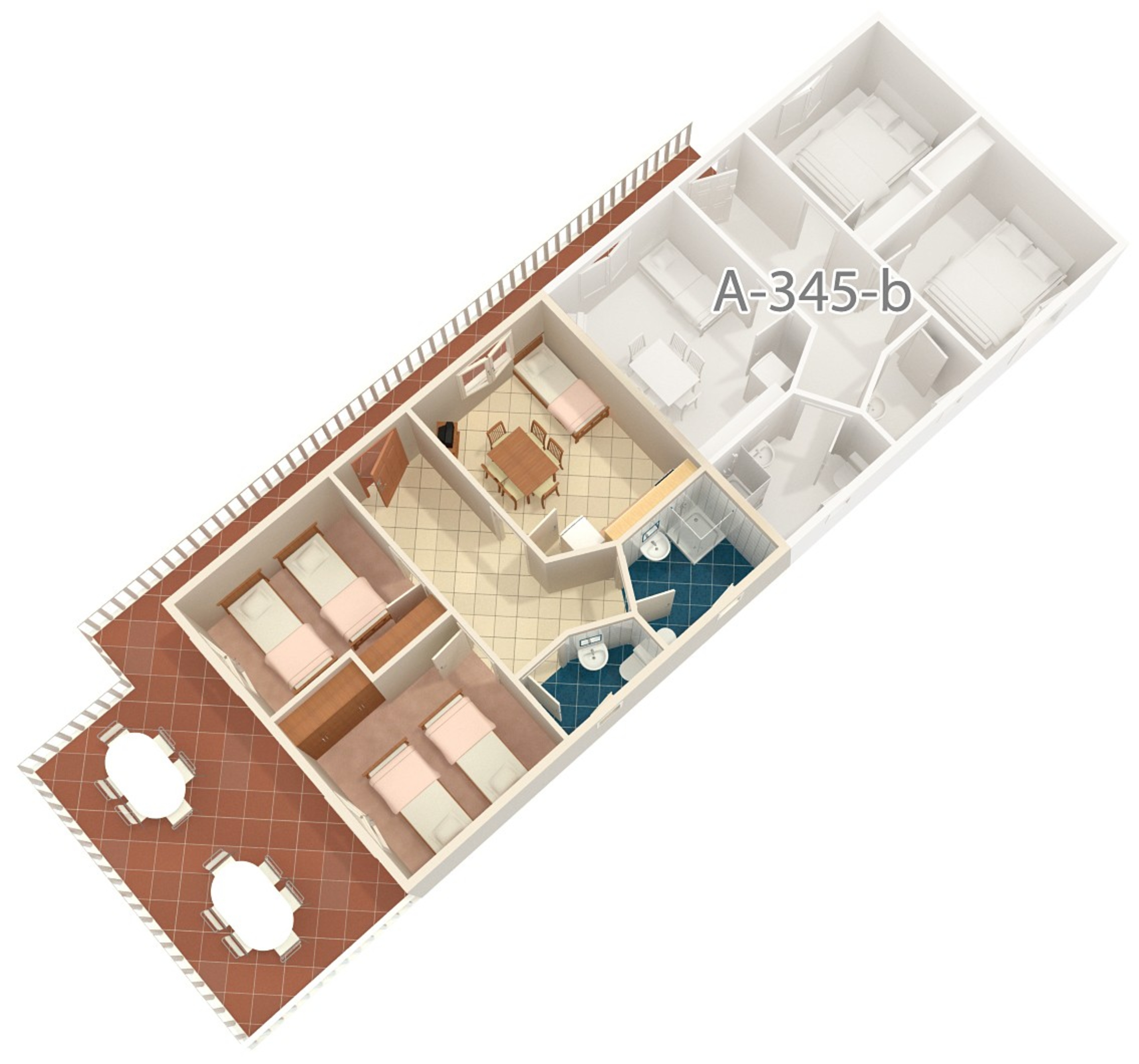 Two bedroom apartment near beach Kali, Ugljan  A-c