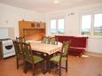 Dining room Kraj, Dining room in the apartment, air condition available, (pet friendly) and WiFi.
