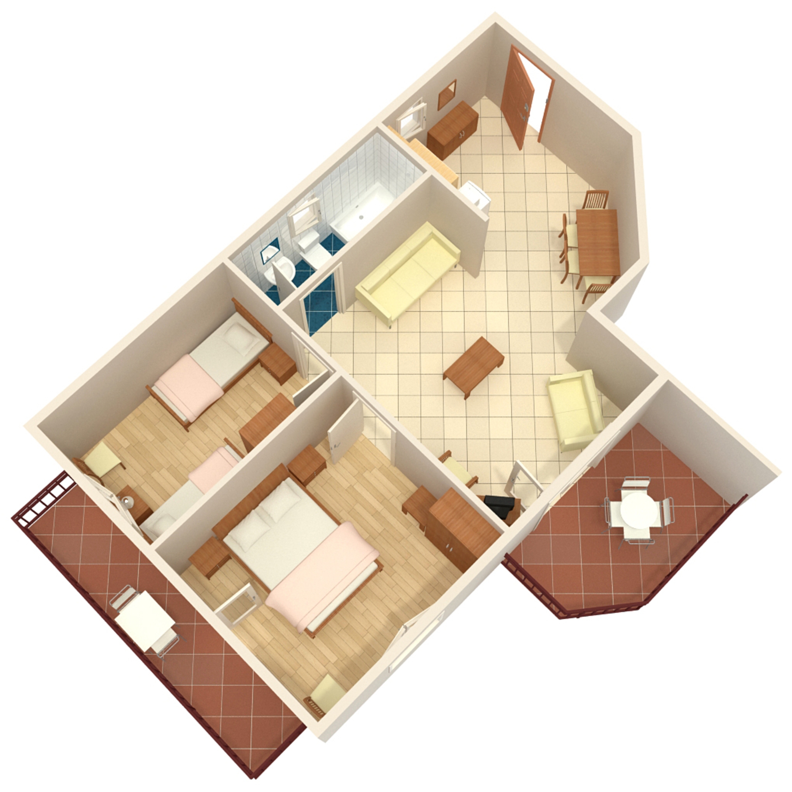 Two bedroom apartment near beach Kraj, Pašman  A-b