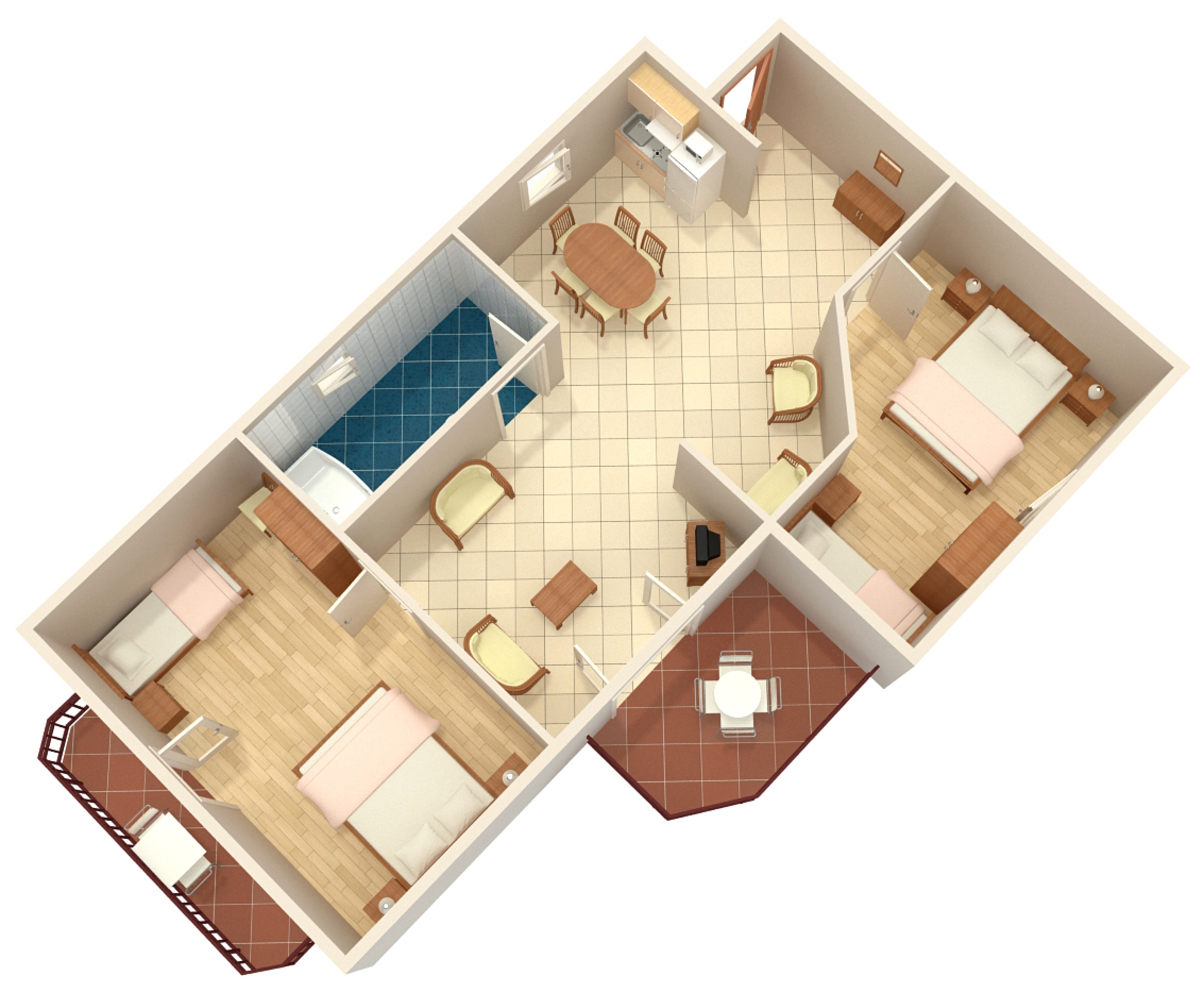 Two bedroom apartment near beach Kraj, Pašman  A-d