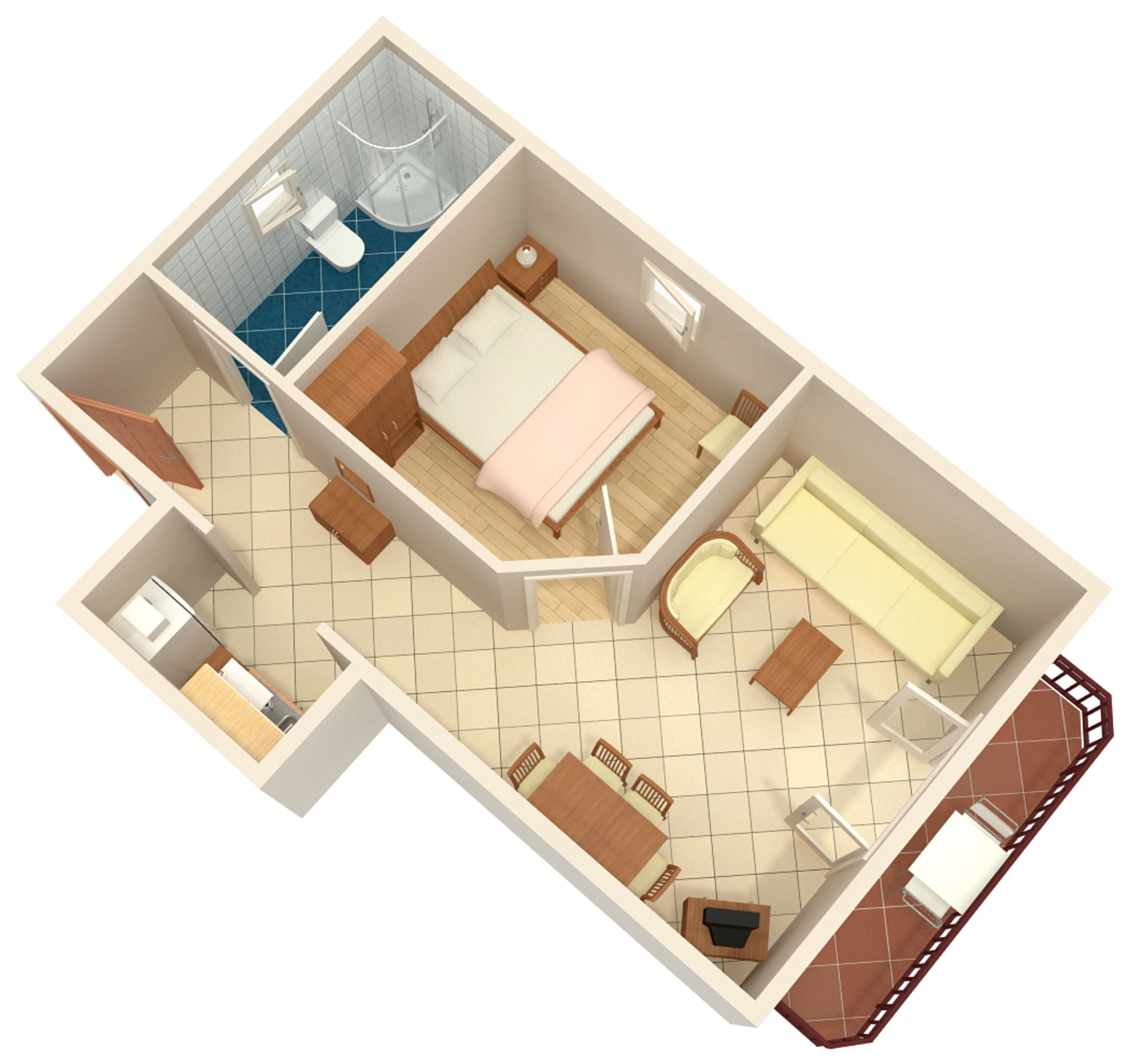 One bedroom apartment near beach Kraj, Pašman  A-f