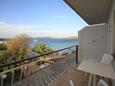 Muline, Balcon dans l’hébergement en type room, avec la vue sur la mer et WiFi.