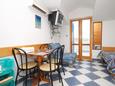 Sućuraj, Comedor in the studio-apartment, air condition available, (pet friendly) y WiFi.