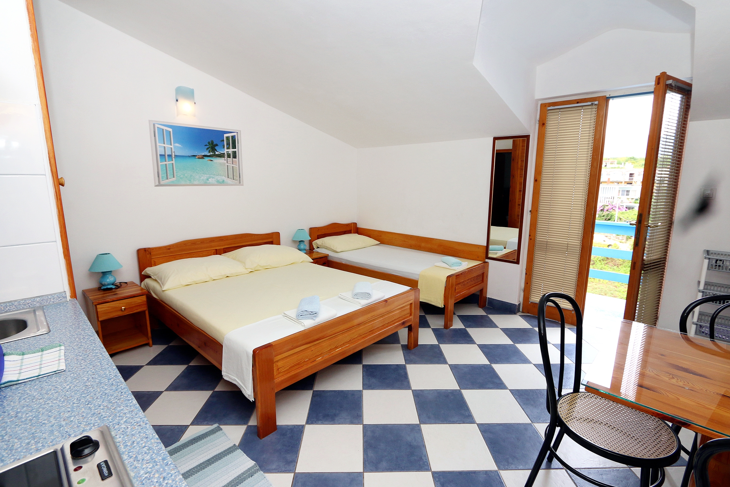 Studio flat with balcony and sea view Sućuraj, Hvar (AS-3589-l)