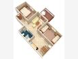 Biograd na Moru, Plan in the apartment, WiFi.