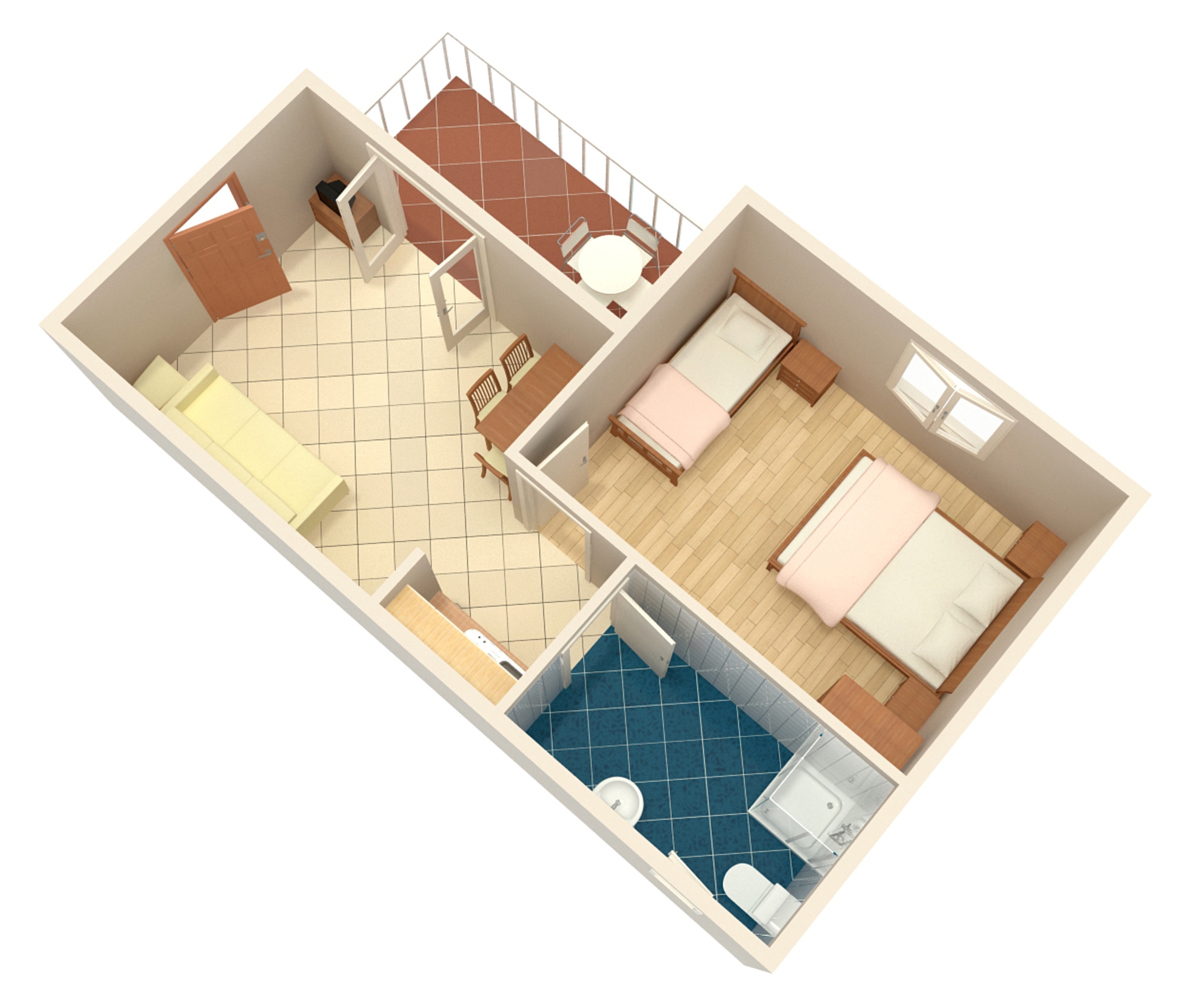 One bedroom apartment with balcony and sea view Punta križa, Cres  A-a
