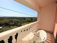 Punta križa, Terrasse dans l’hébergement en type studio-apartment, avec la vue sur la mer et WiFi.