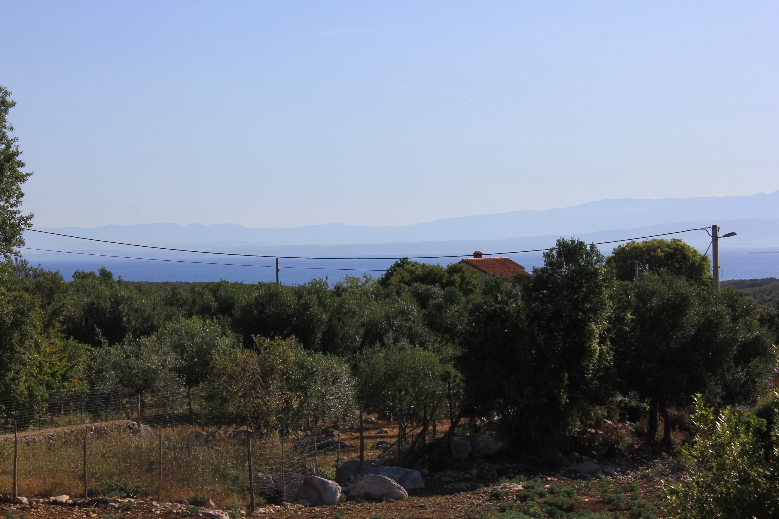 Studio flat with terrace and sea view Punta križa, Cres  AS-b