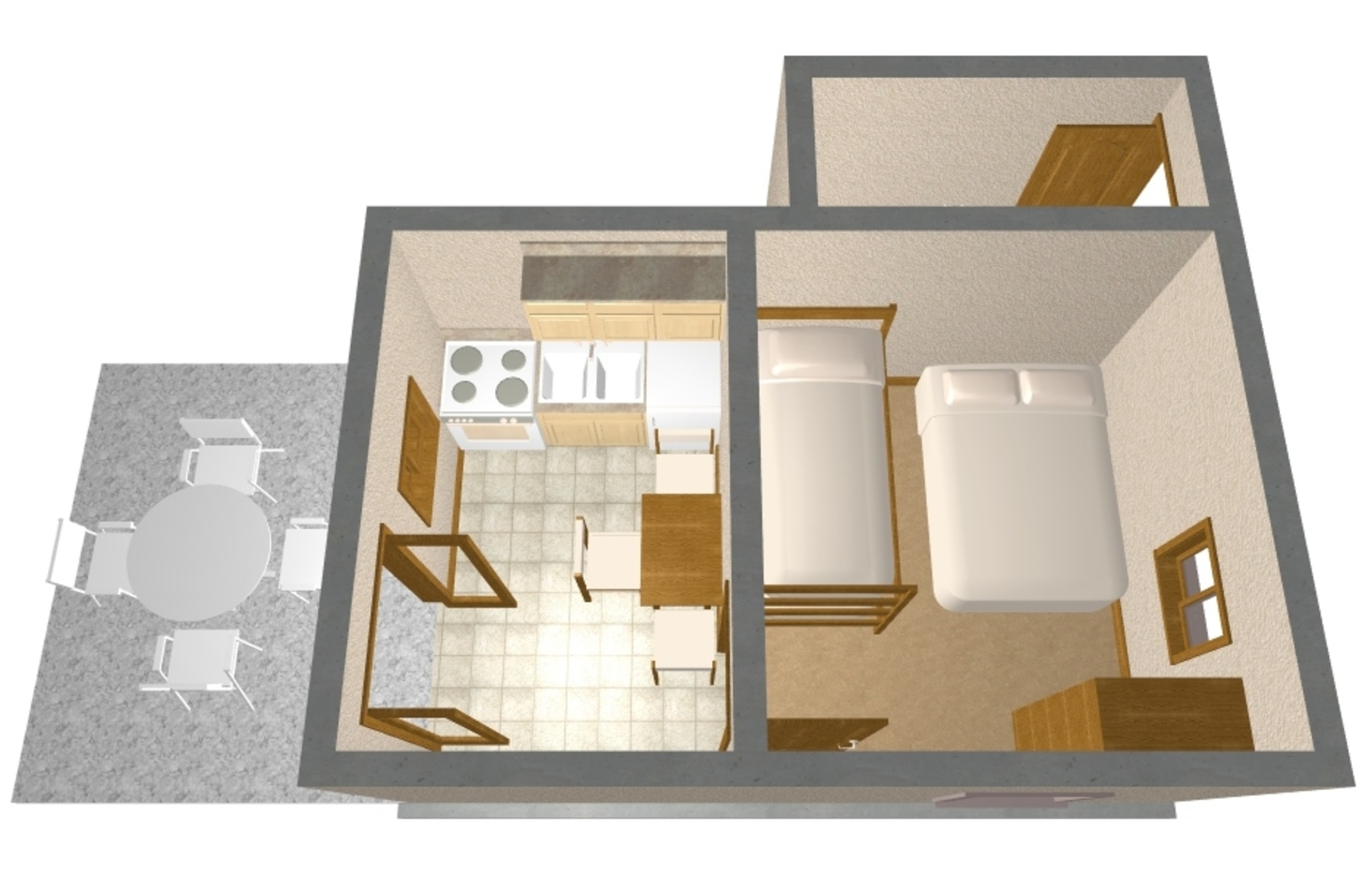 One bedroom house near beach Cove Ripišće, Dugi otok  K