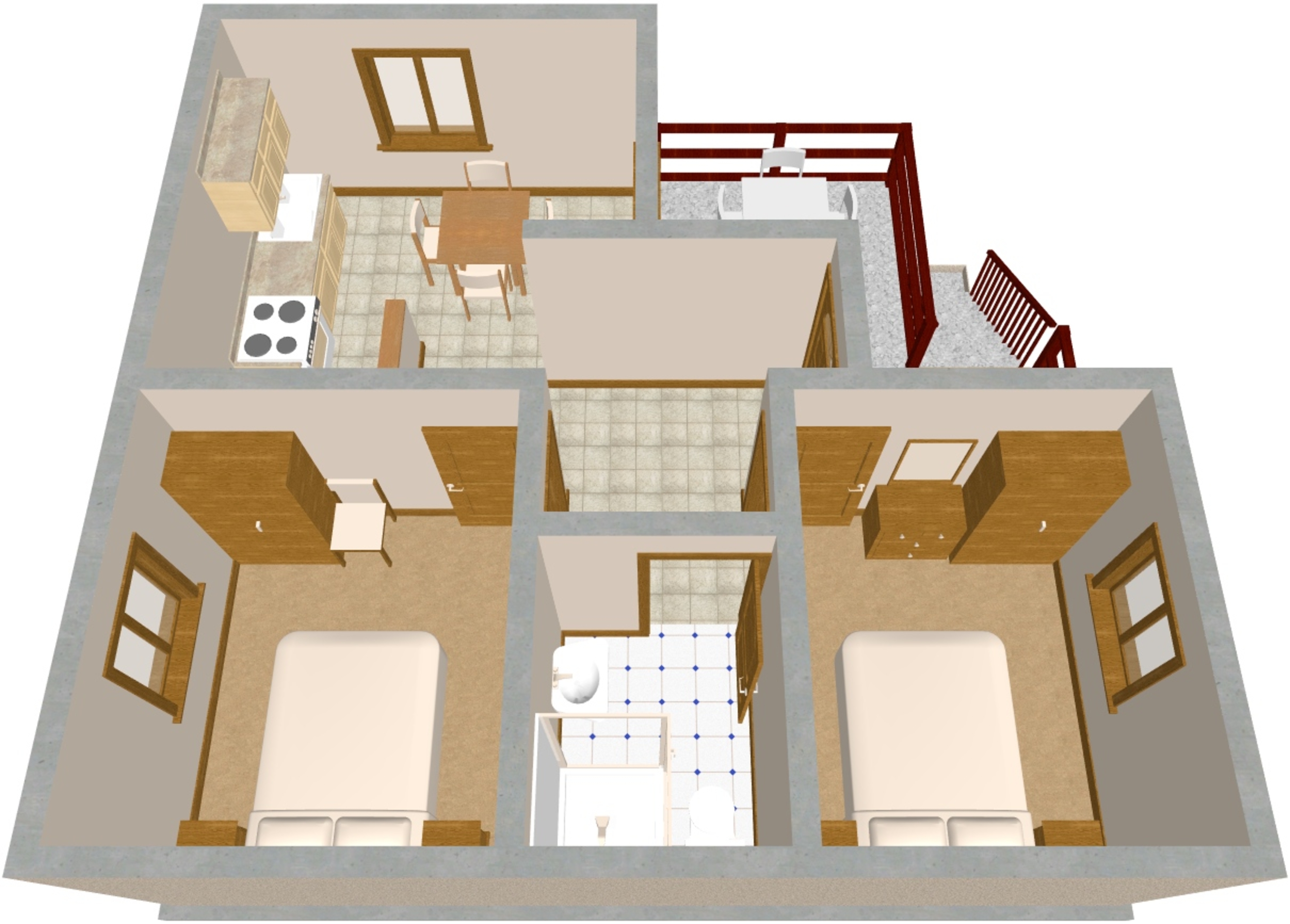 Two bedroom apartment near beach Cove Dumboka, Dugi otok  A-a