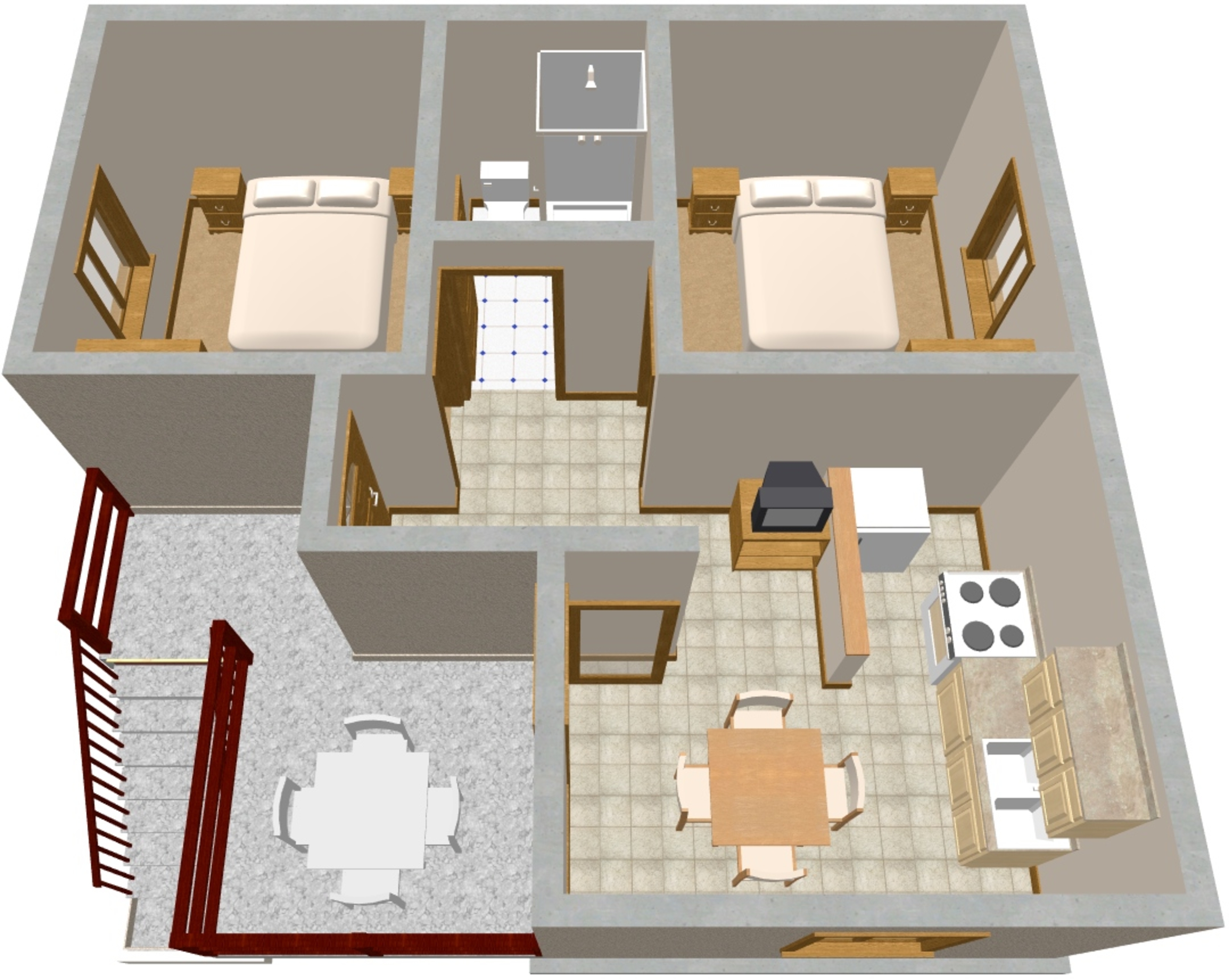 Two bedroom apartment near beach Cove Dumboka, Dugi otok  A-a