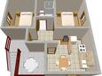 Dumboka, Plan in the apartment, (pet friendly).