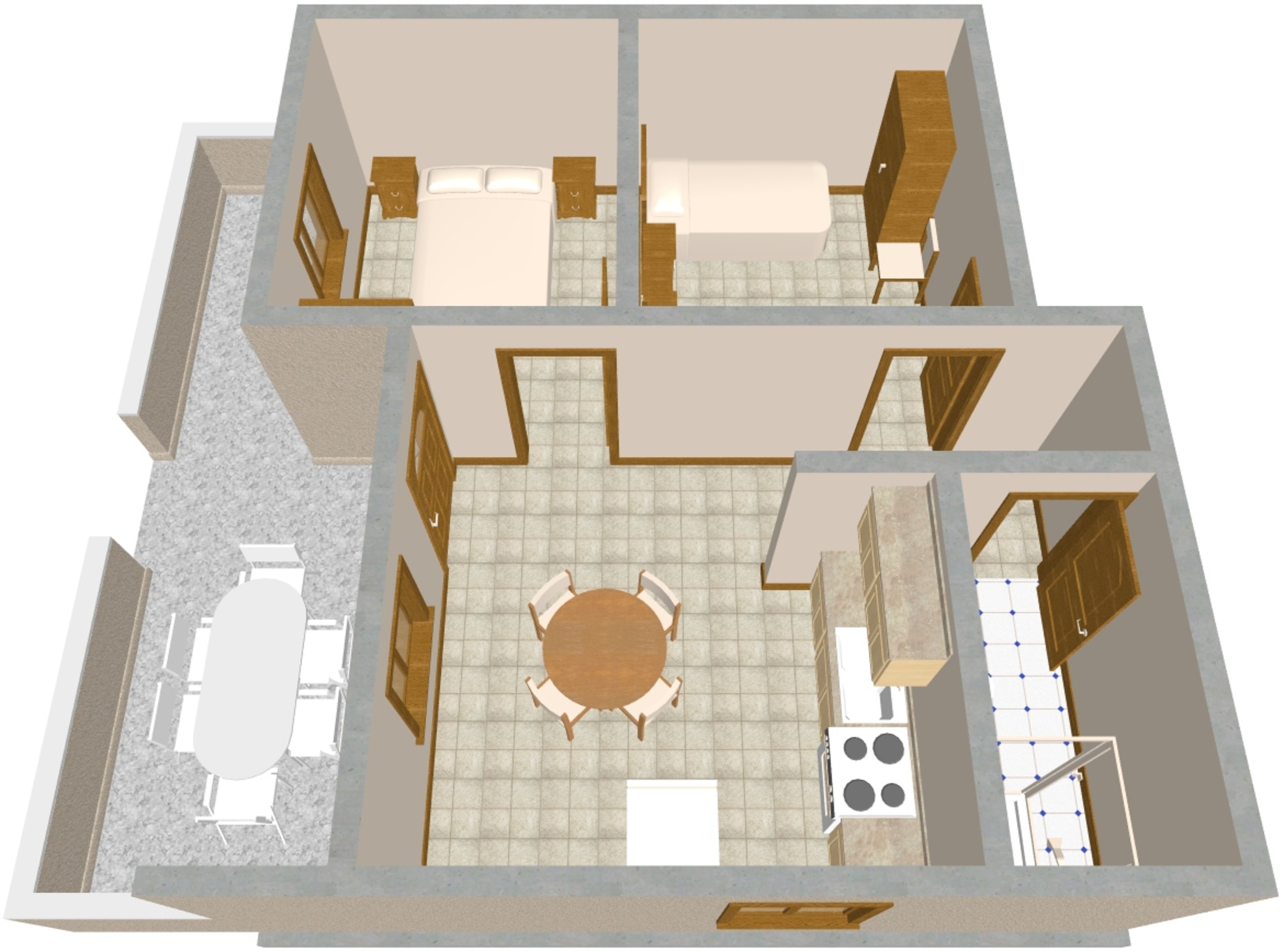 Two bedroom house near beach Lavdara, Dugi otok  K
