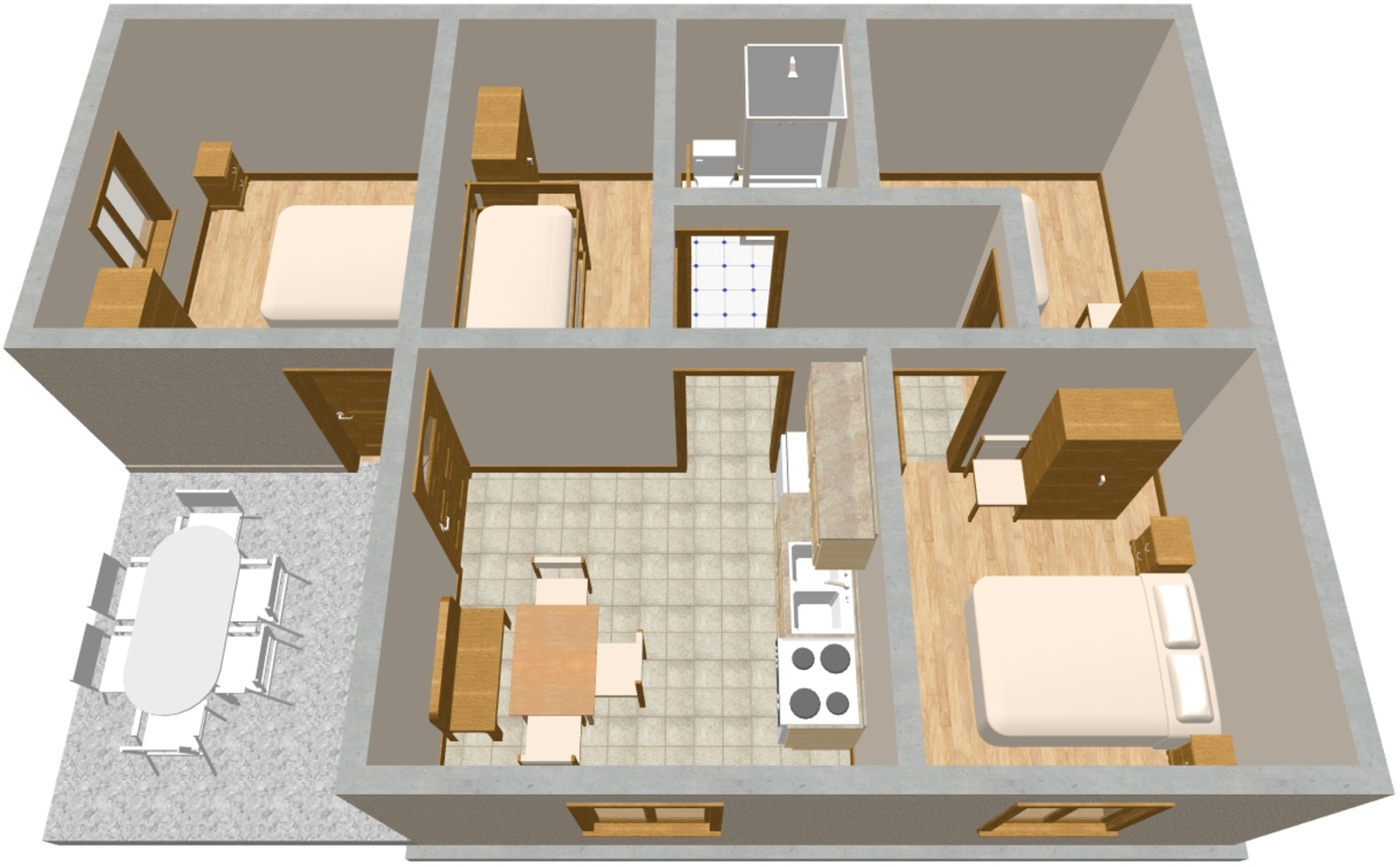 Four bedroom house near beach Krknata, Dugi otok  K