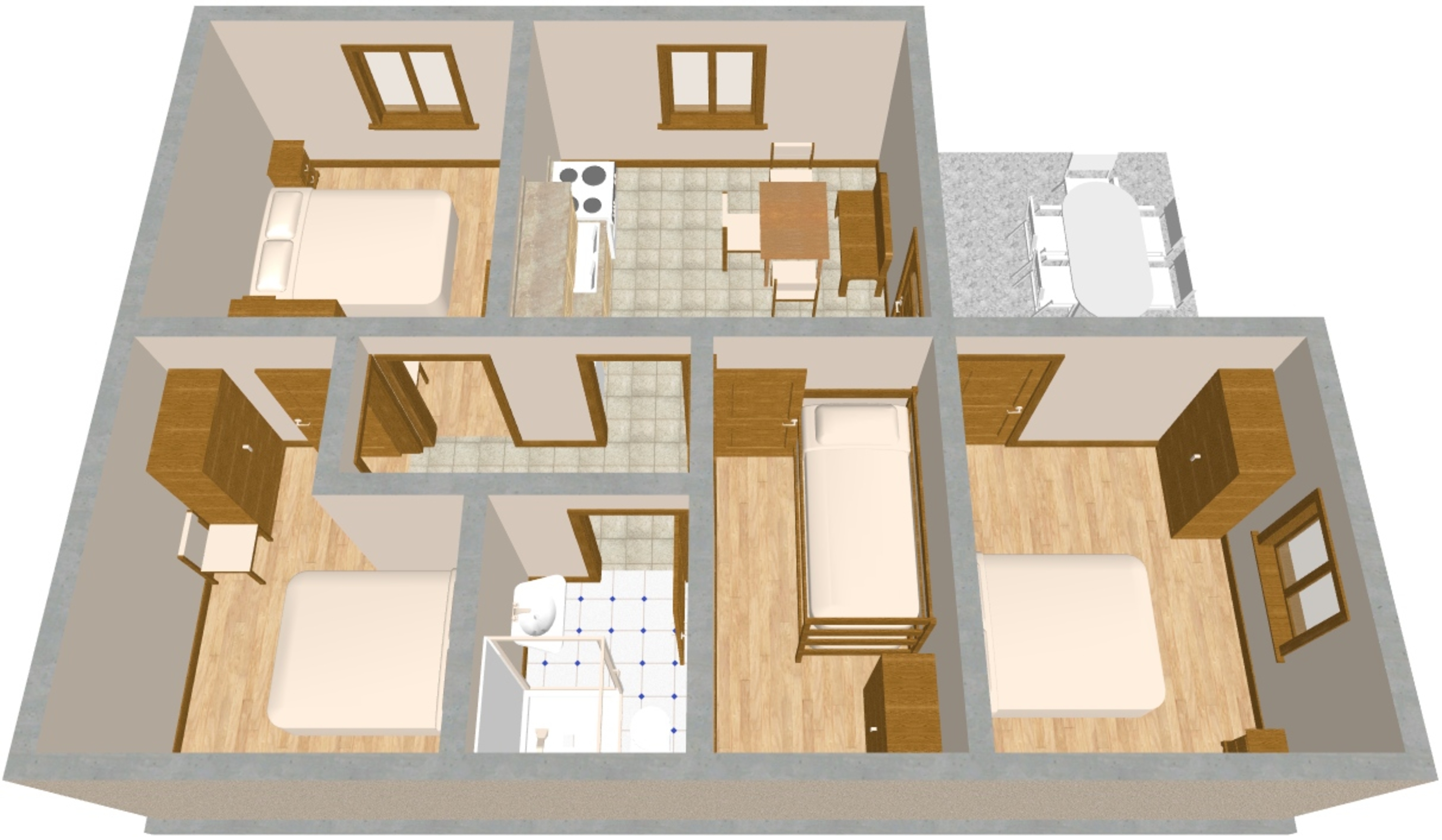 Four bedroom house near beach Krknata, Dugi otok  K