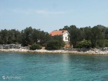 Krknata, Dugi otok, Hébergement 399 - Maison vacances à proximité de la mer avec une plage rocheuse.