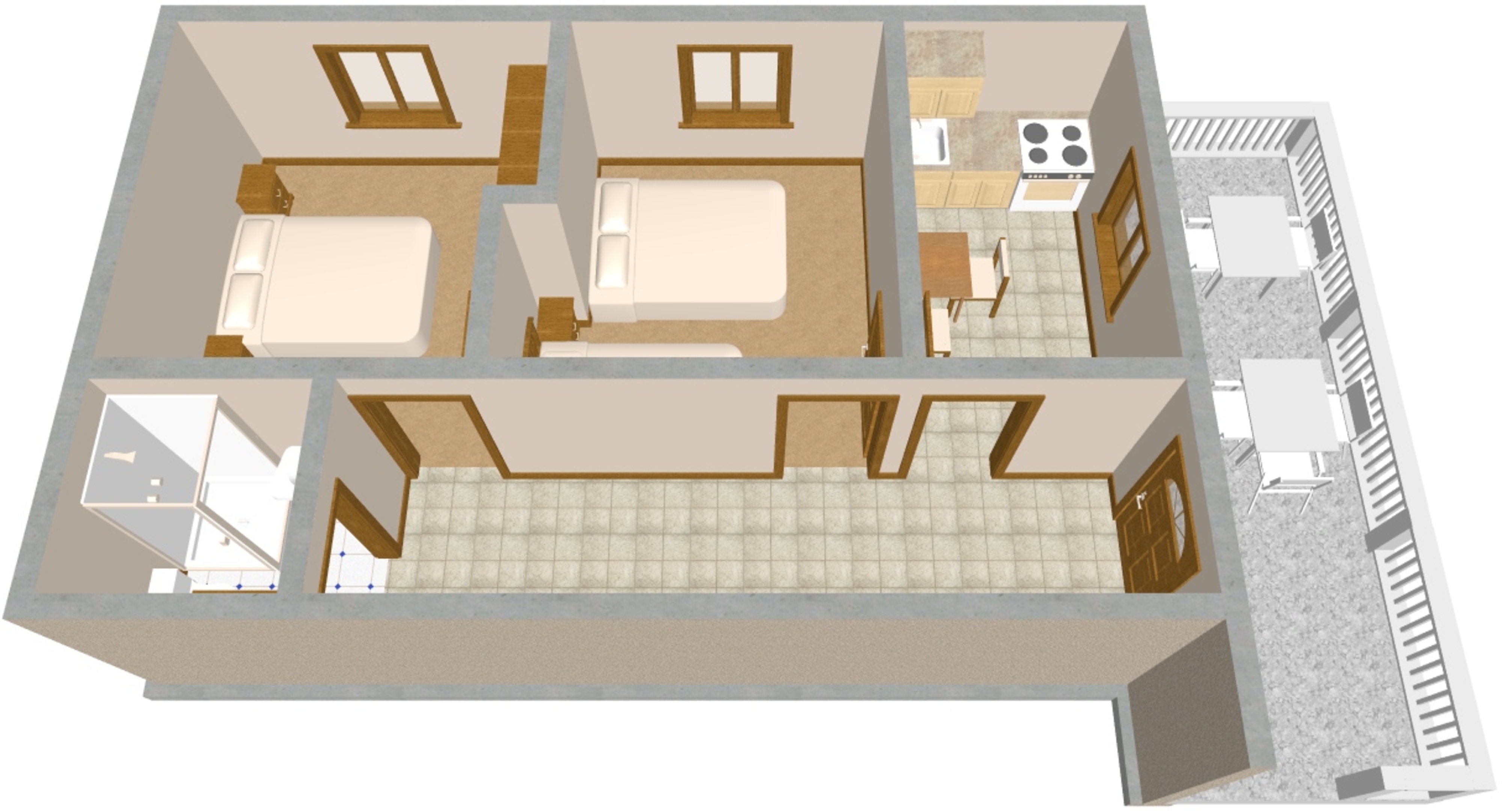 Two bedroom house near beach Krknata, Dugi otok  K