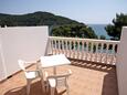Terrace Saplunara, Terrace in the room, s pogledom na more.