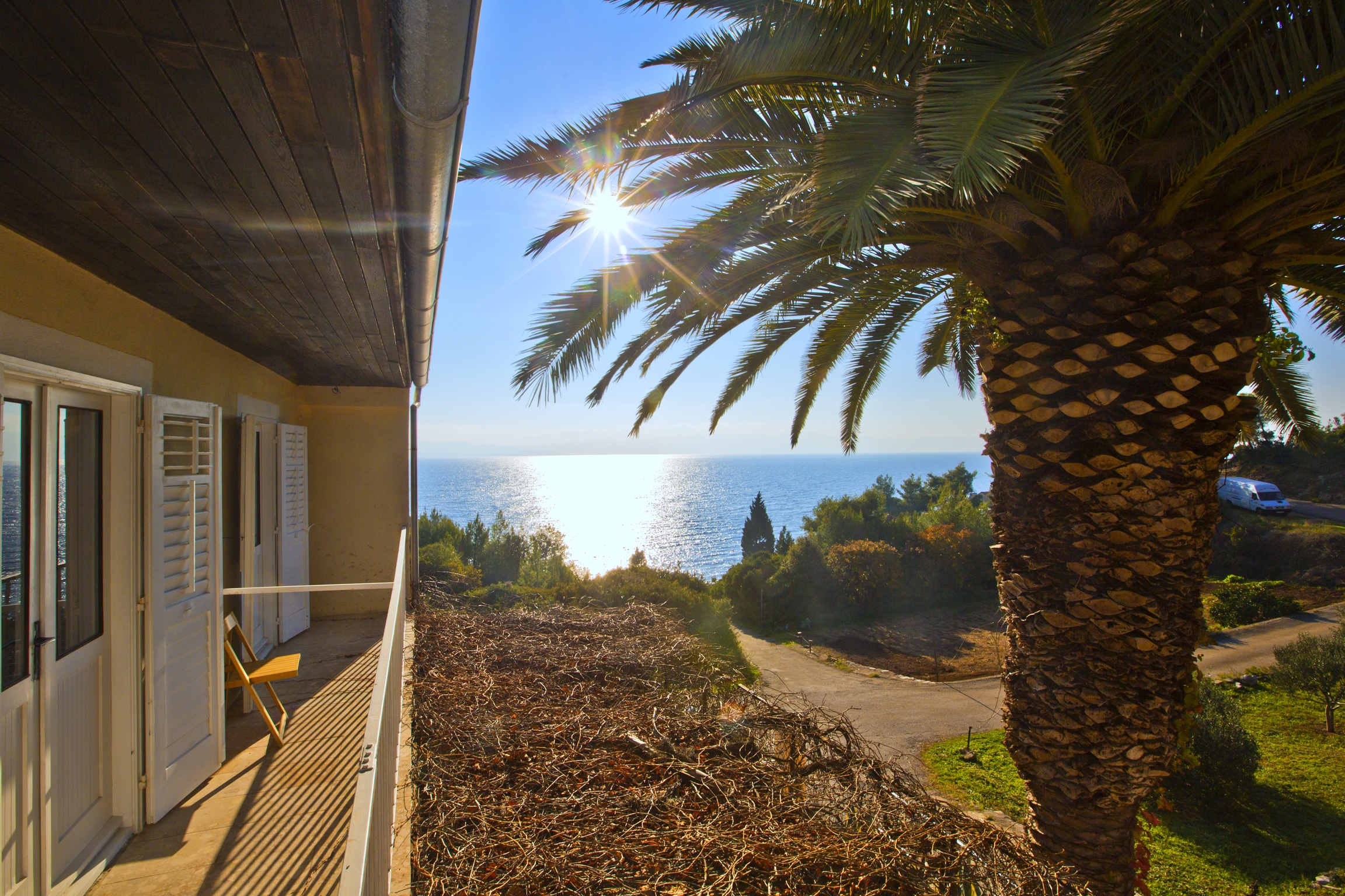 Four bedroom apartment with balcony and sea view Cove Tvrdni Dolac, Hvar  A-c