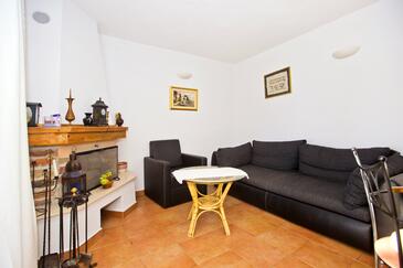 Tvrdni Dolac, Woonkamer in the apartment, (pet friendly) en WiFi.