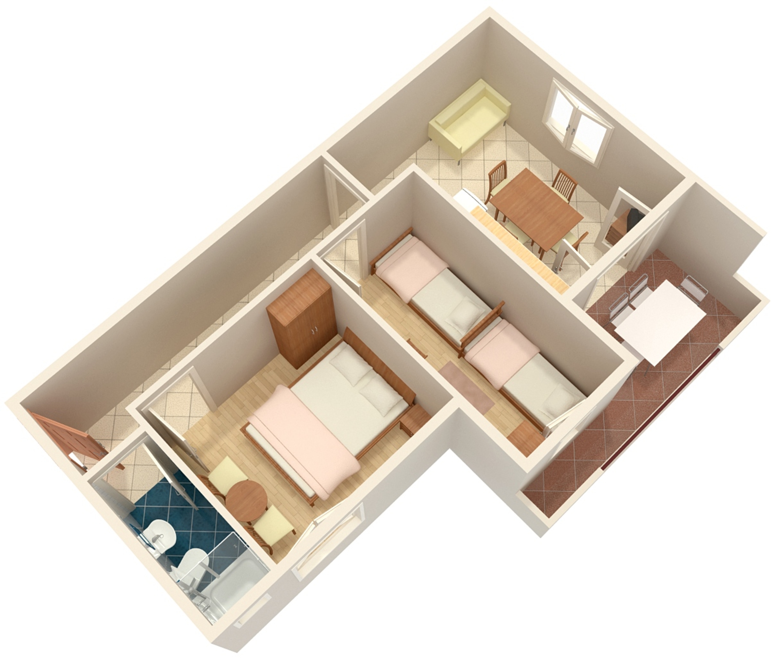 Two bedroom apartment with terrace and sea view Stari Grad, Hvar  A-a