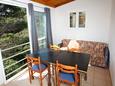 Dining room Saplunara, Dining room in the apartment, (pet friendly) and WiFi.