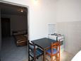 Dining room Saplunara, Dining room in the studio-apartment, (pet friendly) and WiFi.