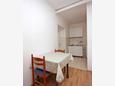 Dining room Saplunara, Dining room in the studio-apartment, (pet friendly) and WiFi.