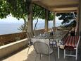 Lučica, Terrasse 1 dans l’hébergement en type house, avec la vue sur la mer et WiFi.