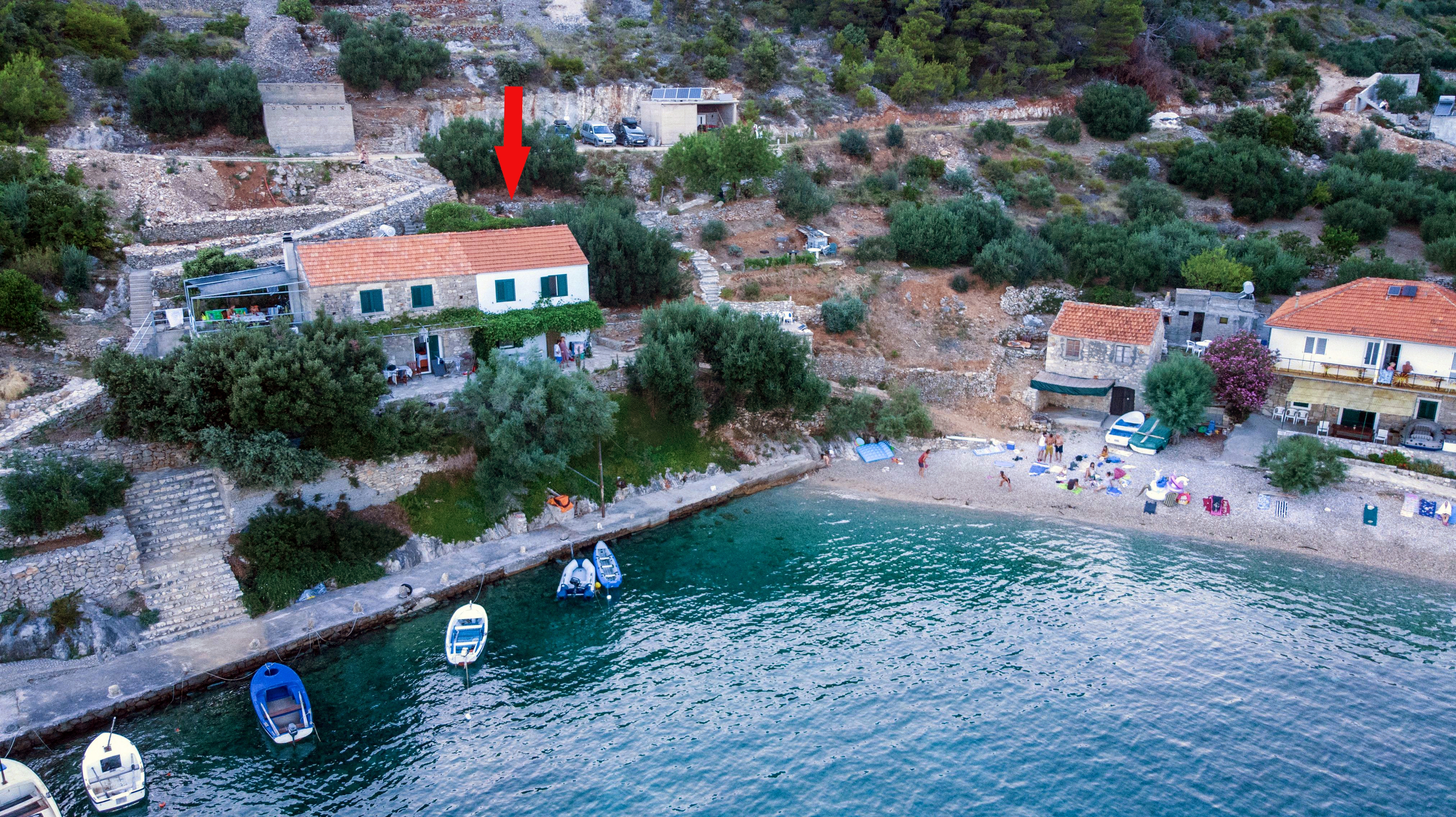 Two bedroom apartment near beach Cove Torac, Hvar (A-4044-a)